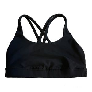 Black Lululemon Energy Bra. Size 4.